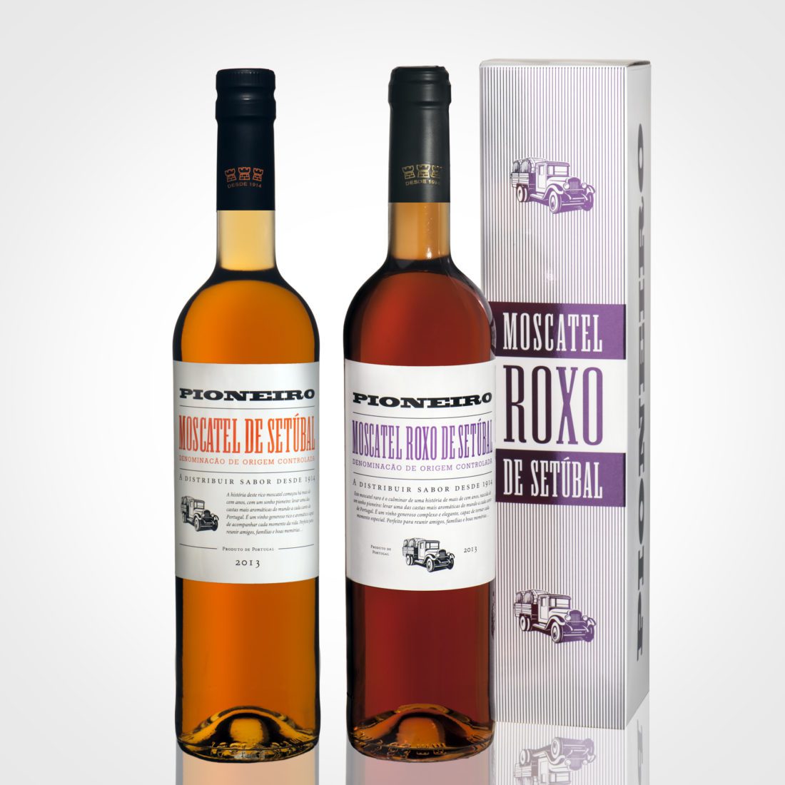 Packaging moscatel Pioneiro by Wine & Shine